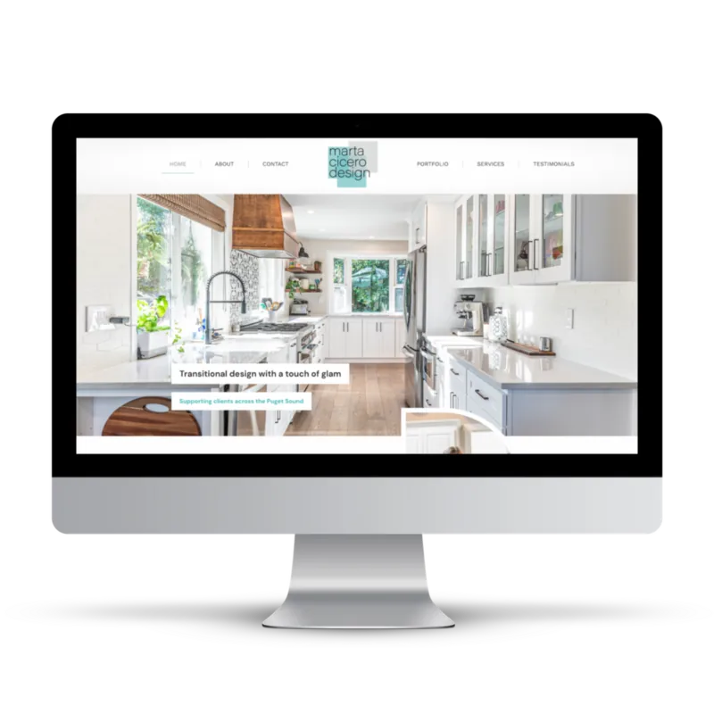 Web design example for Jaclyn Hope Design